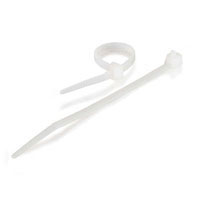 Cablestogo 6in Releasable/Reusable Cable Ties - White 50pk (43043)